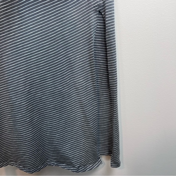 Toad&Co Maxi Dress Racerback Grey Stripe Full Length Size S - Picture 5 of 10